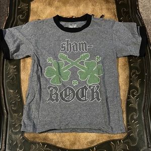 Shamrock Kids Gray and Green T-Shirt